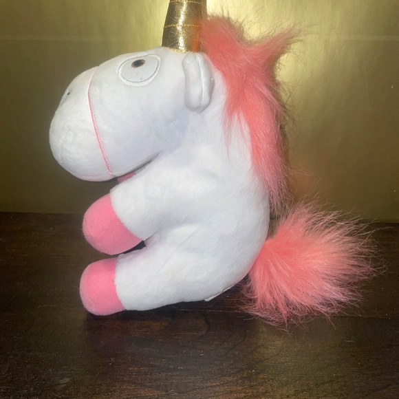 Universal Studios Despicable Me Minions Fluffy Unicorn Plush Stuffed Toy 9" - Picture 2 of 8